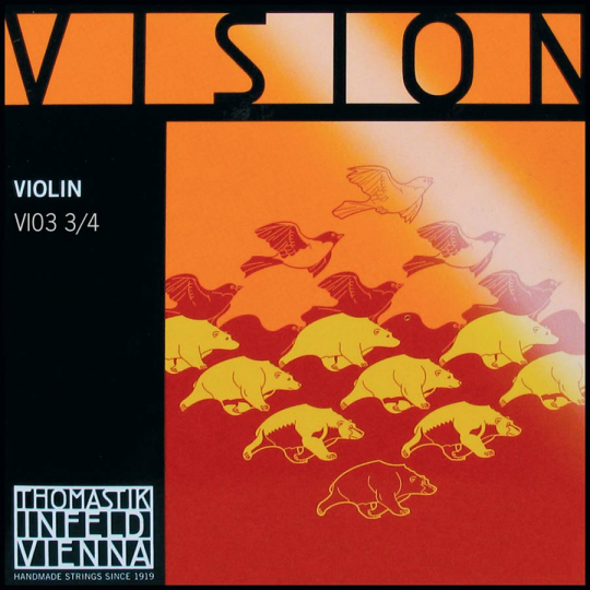 THOMASTIK  Vision D-Saite für Violine 3/4, mittel  