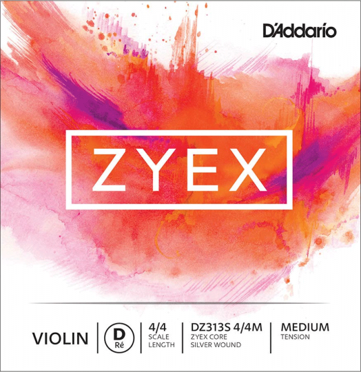 D´ADDARIO Zyex Violin D-Saite Silber, medium  