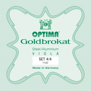 LENZNER-Optima Goldbrokat Satz Violasaiten 4/4, mittel  
