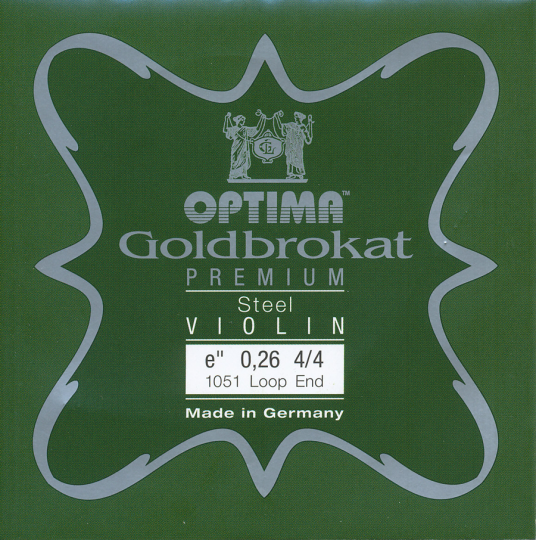 Optima Goldbrokat Premium Violin E-Saite Schlinge 26  