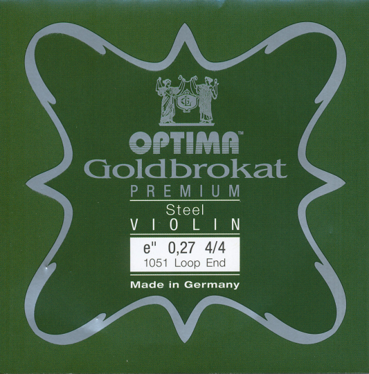 Optima Goldbrokat Premium Violin E-Saite Schlinge 27  