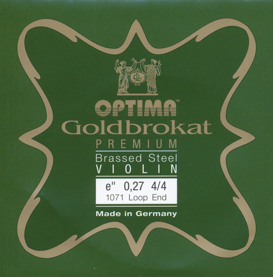 Optima Goldbrokat Premium Brassed Violin E-Saite Schlinge 27  