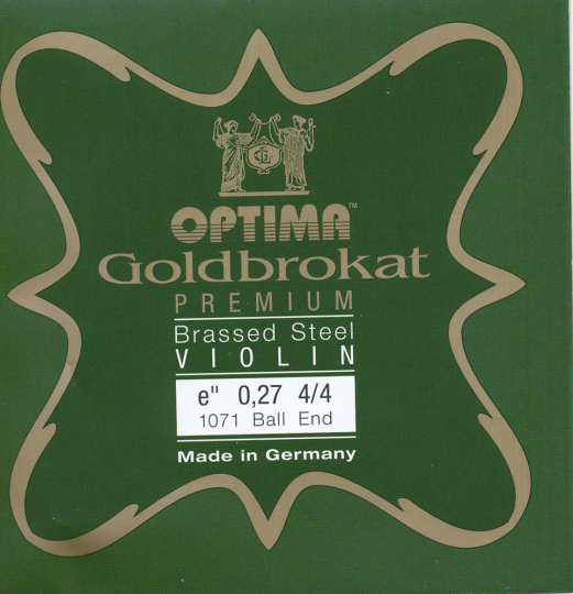 Optima Goldbrokat Premium Brassed Violin E-Saite Kugel 27  