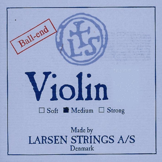 LARSEN Satz Violinsaiten mit E-Schlinge, medium  