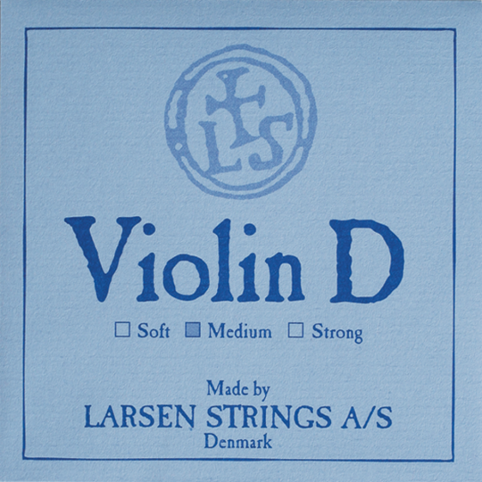 LARSEN Violine D-Saite Silber, medium  