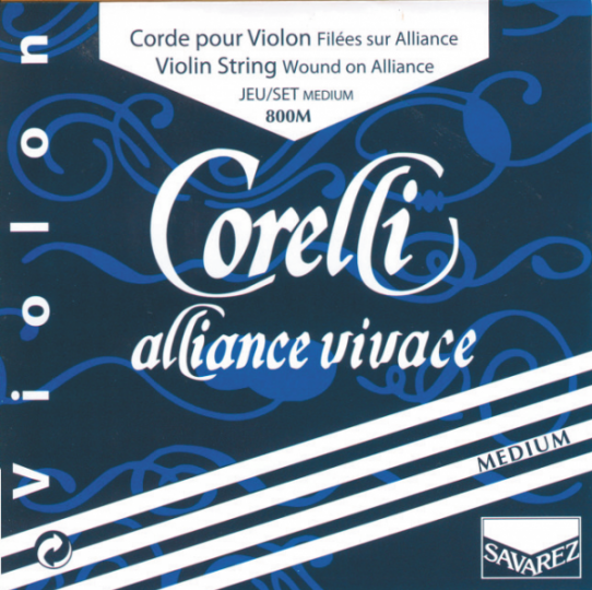 CORELLI Alliance vivace Satz Violinsaiten m. E-Kugel, medium  