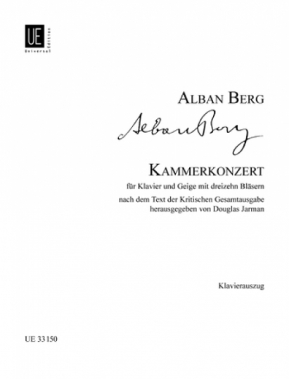 Alban Berg Kammerkonzert für Klavier und Violine  