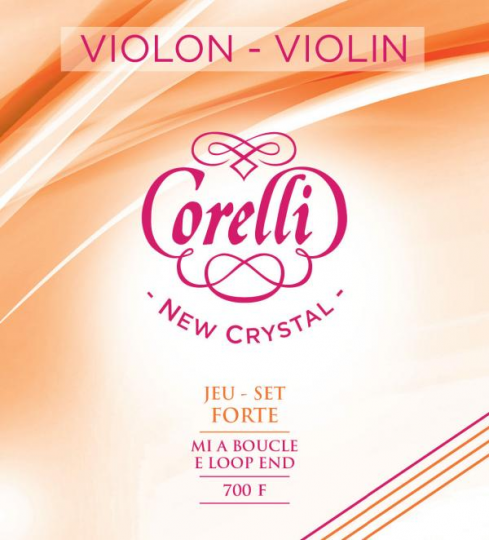 CORELLI Crystal Satz Violinsaiten 4/4 mit E-Kugel, forte  