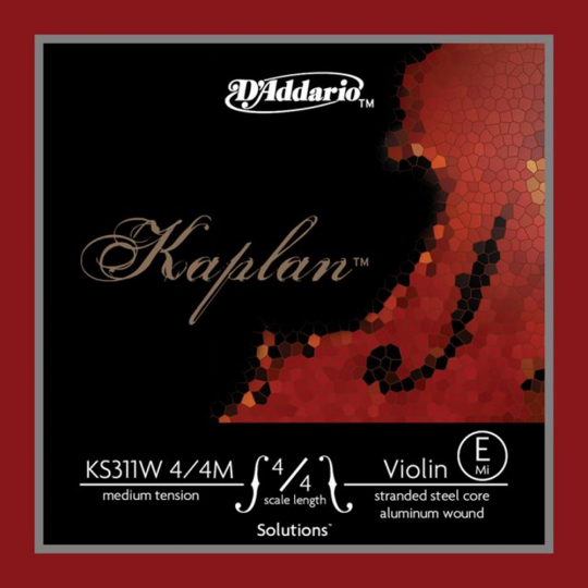 D´ADDARIO Kaplan Solutions Violin E-Saite, medium  