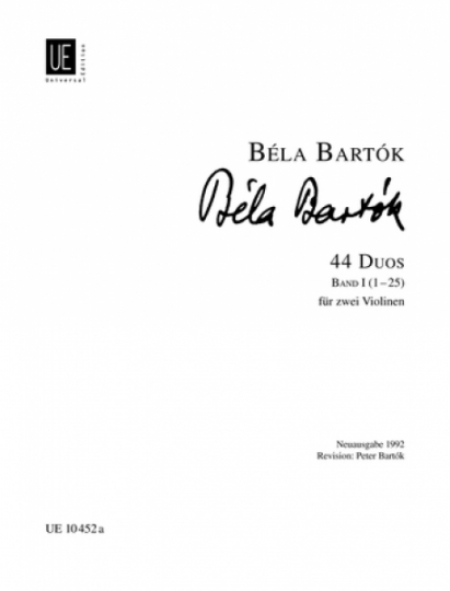 Béla Bartók 44 Duos für 2 Violinen Band 1  