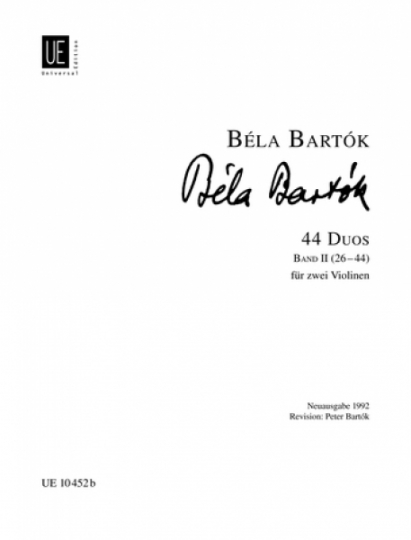 Béla Bartók 44 Duos für 2 Violinen Band 2  