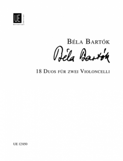 Béla Bartók 18 Duos für 2 Violincelli  